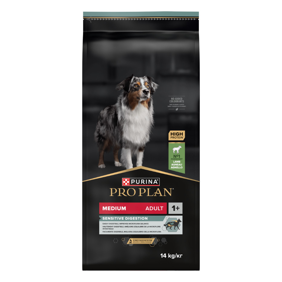 Pro Plan Medium Adult Sensitive Digestion mit Lamm Hundefutter