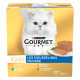 Gourmet Gold 8-Pack MousseHuhn/Lachs/Nieren/Kaninchen Katzenfutter