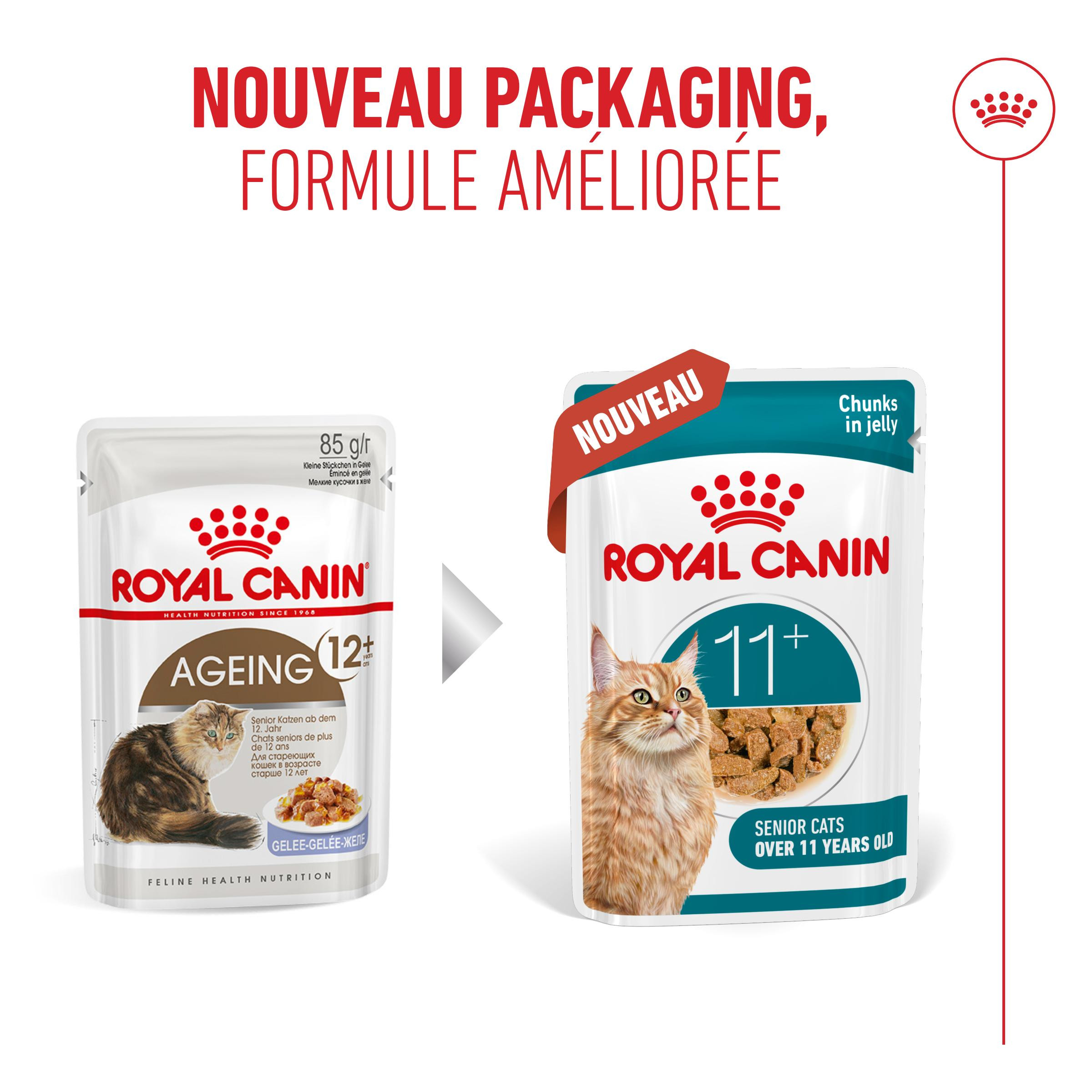 Royal Canin Ageing 11+ natvoer kat (in saus of gelei)