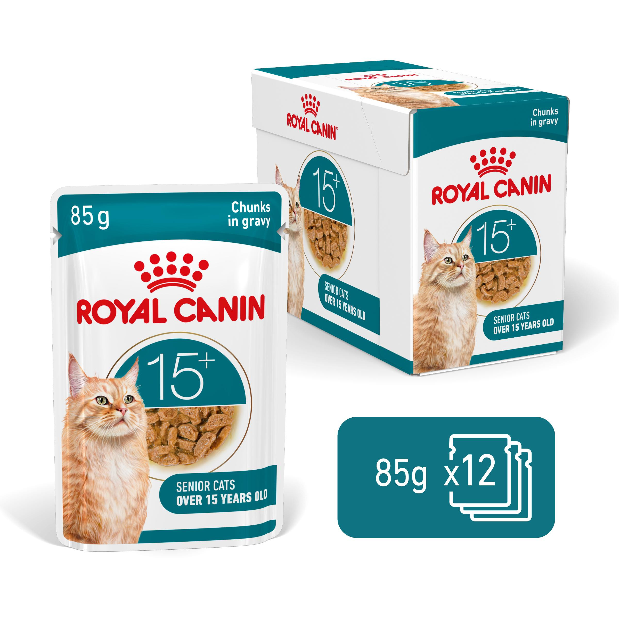 Royal Canin Ageing 15+ natvoer kat (in saus)