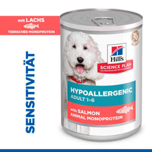 Hill's Adult Hypoallergenic mit Lachs Hunde-Nassfutter (Dose)