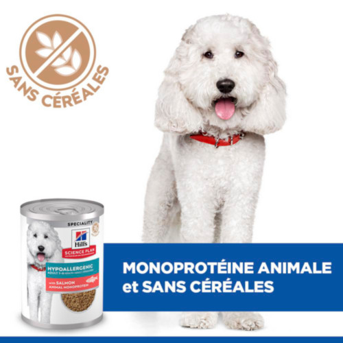 Hill's Adult Hypoallergenic nat hondenvoer met zalm blik