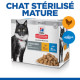 Hill's Mature Adult 7+ Sterilised Cat pâtée au poulet et poisson de mer pour chat combipack (sachet repas)