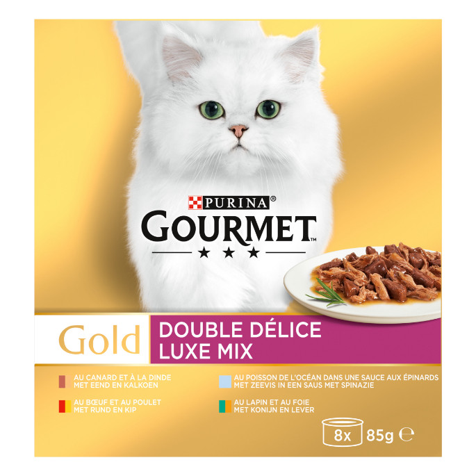 Gourmet Gold 8-Pack Luxe Mix Katzenfutter