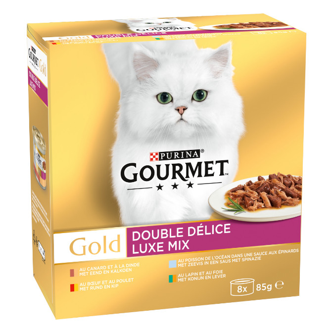 Gourmet Gold 8-Pack Luxe Mix Katzenfutter