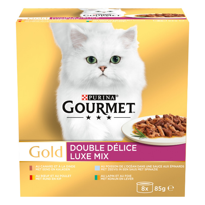Gourmet Gold 8-Pack Luxe Mix Katzenfutter