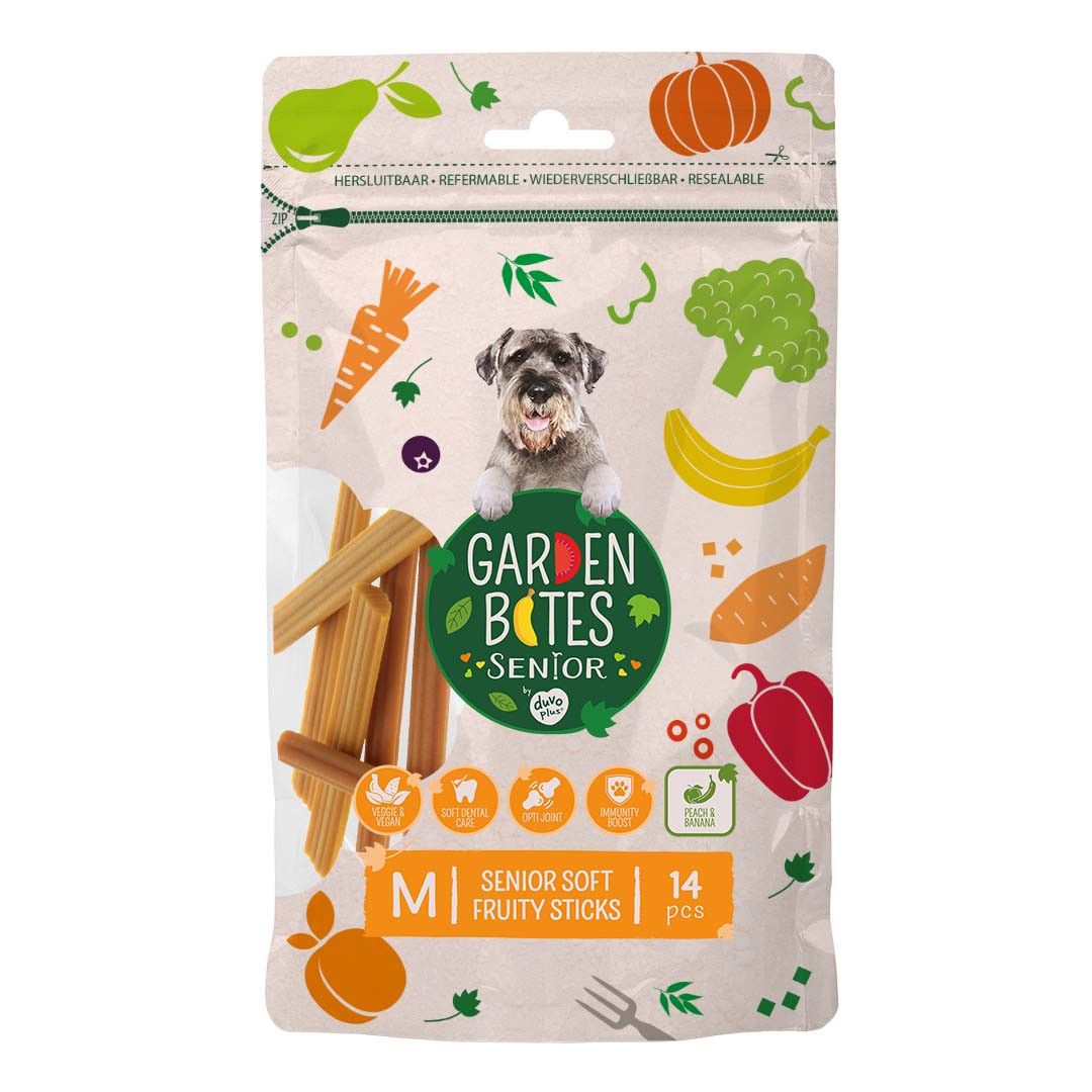 Garden Bites Senior Soft Fruity Sticks hondensnack