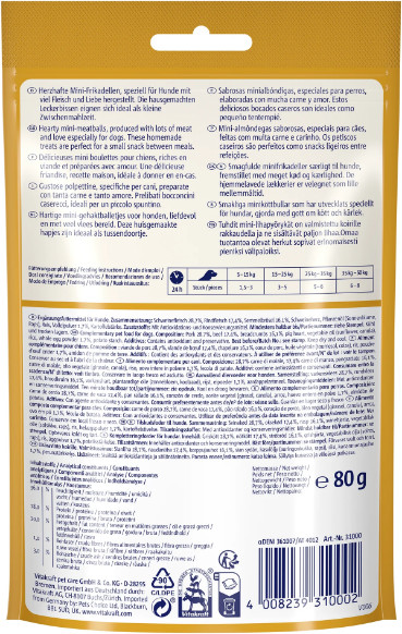 Vitakraft Meatballs hondensnack (80 g) Vitakraft Meatballs hondensnack (80 g)
