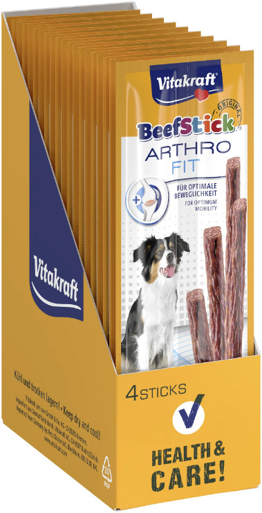 Vitakraft Beefstick Arthrofit hondensnack (4 st.) Vitakraft Beefstick Arthrofit hondensnack (4 st.)