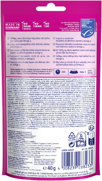 Vitakraft Cat Yums met zalm kattensnack (40 g) Vitakraft Cat Yums met zalm kattensnack (40 g)