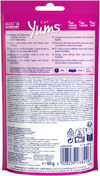 Vitakraft Cat Yums met lever kattensnack