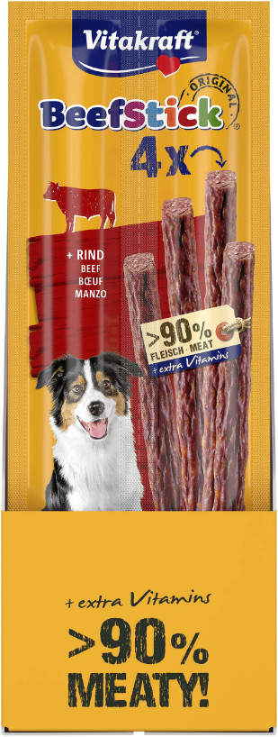Vitakraft Beefstick rund hondensnack (4 st.) Vitakraft Beefstick rund hondensnack (4 st.)