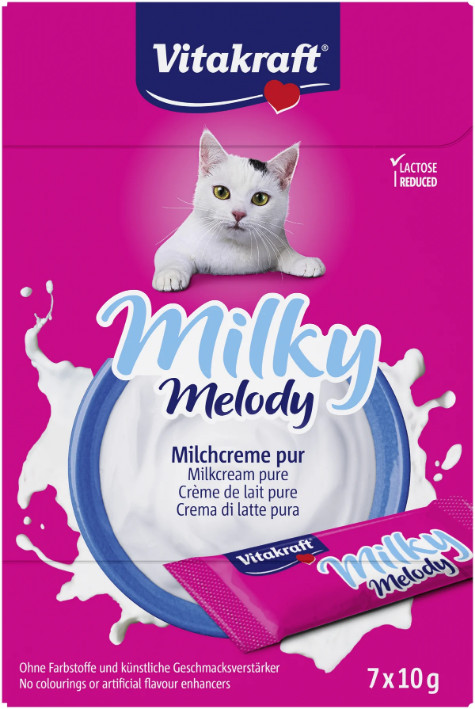 Vitakraft Milky Melody Puur melkcrème kattensnack (7 x 10 g) Vitakraft Milky Melody Puur melkcrème kattensnack (7 x 10 g)
