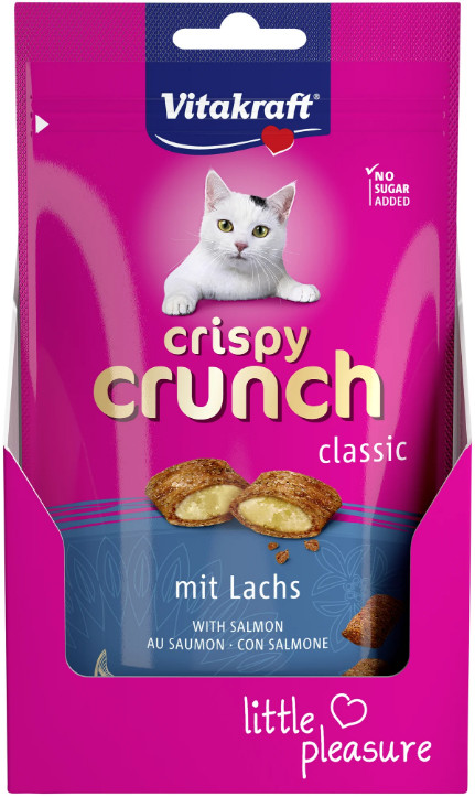 Vitakraft Crispy Crunch Classic met zalm kattensnack (60 g)