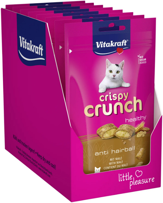 Vitakraft Crispy Crunch anti haarbal kattensnack (60 g)