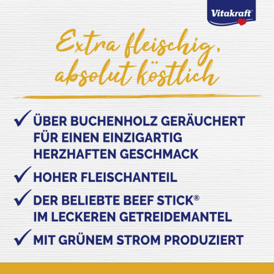 Vitakraft Beefstick Hot Dog met rund hondensnack Vitakraft Beefstick Hot Dog met rund hondensnack