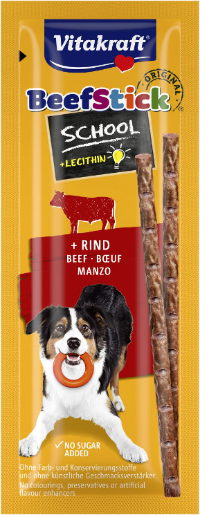 Vitakraft Beefstick School rund hondensnack (10 st.) Vitakraft Beefstick School rund hondensnack (10 st.)