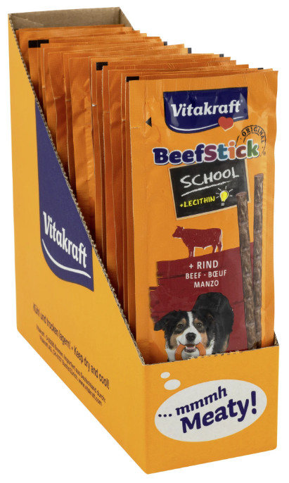 Vitakraft Beefstick School rund hondensnack (10 st.) Vitakraft Beefstick School rund hondensnack (10 st.)