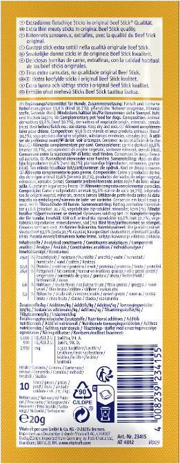 Vitakraft Beefstick School rund hondensnack (10 st.) Vitakraft Beefstick School rund hondensnack (10 st.)