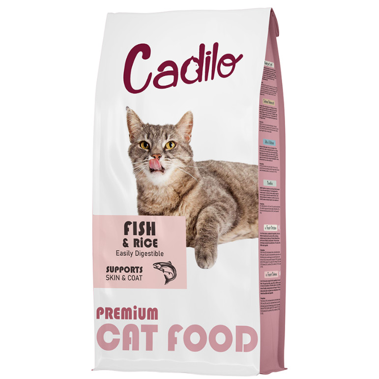 Cadilo Adult met vis en rijst - premium kattenvoer Cadilo Adult met vis en rijst - premium kattenvoer