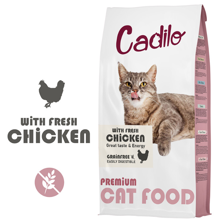 Cadilo Adult Grainfree w/Fresh Chicken - premium kattenvoer Cadilo Adult Grainfree w/Fresh Chicken - premium kattenvoer