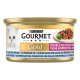 Gourmet Gold Luxury Mix mit Seefisch und Spinat in soße