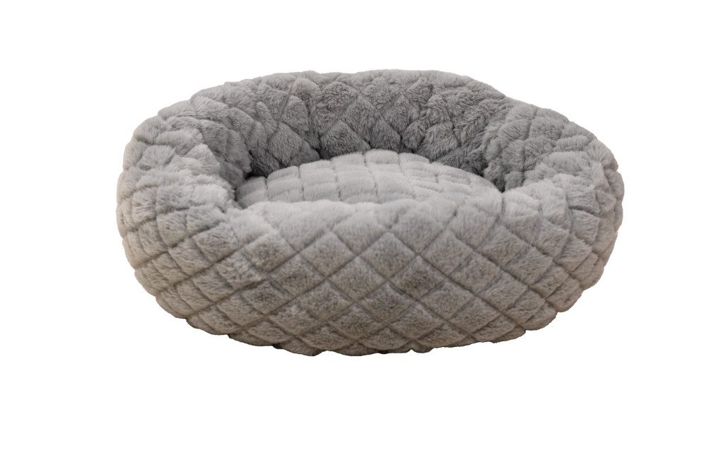 Brekz Spark panier pour chat en forme de beignet - gris