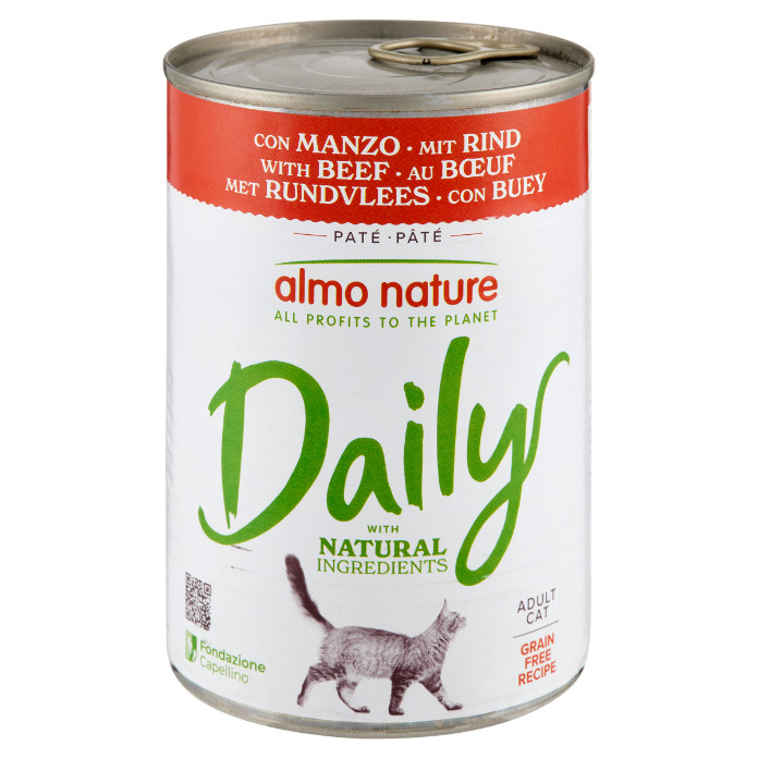 Almo Nature Daily mit Rind Katzen-Nassfutter (400 g)