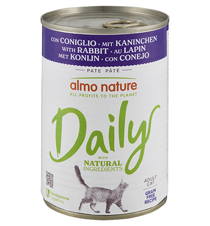 Almo Nature Daily mit Kaninchen Katzen-Nassfutter (400 g) Almo Nature Daily mit Kaninchen Katzen-Nassfutter (400 g)
