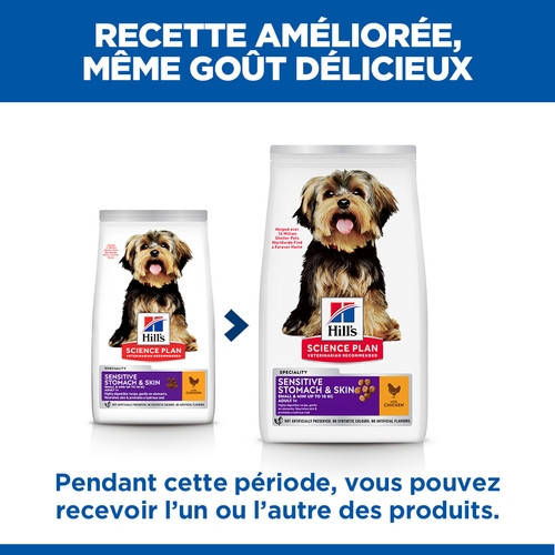 Hill´s Adult Sensitive Stomach & Skin Small & Mini Poulet pour chien Hill´s Adult Sensitive Stomach & Skin Small & Mini Poulet pour chien