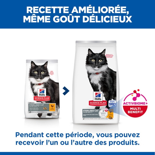 Hill's Mature Adult 7+ Sterilised au poulet pour chat Hill's Mature Adult 7+ Sterilised au poulet pour chat