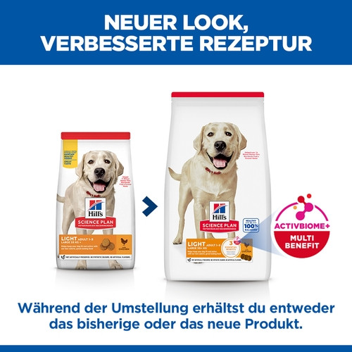 Hill's Adult Light Large Breed Huhn Hundefutter Hill's Adult Light Large Breed Huhn Hundefutter