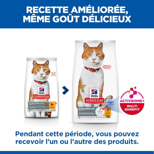 Hill's Sterilised Adult au poulet pour chat Hill's Sterilised Adult au poulet pour chat