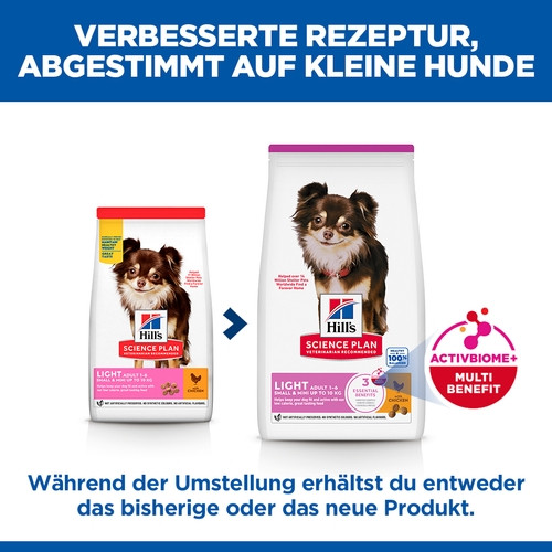 Hill's Adult Light Small & Mini Huhn Hundefutter