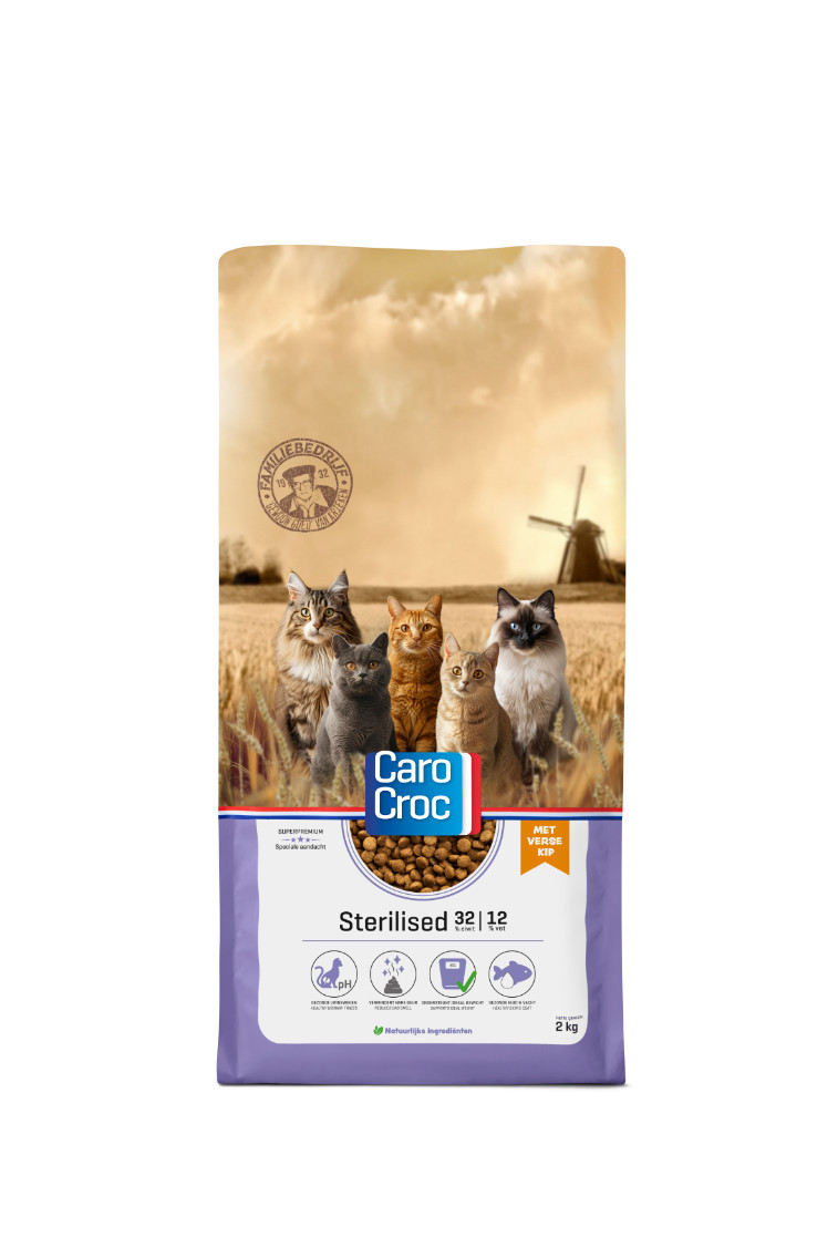 Carocroc 32/12 Sterilised au poulet pour chat