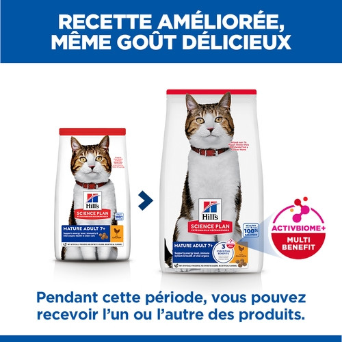 Hill's Mature Adult 7+ au poulet pour chat