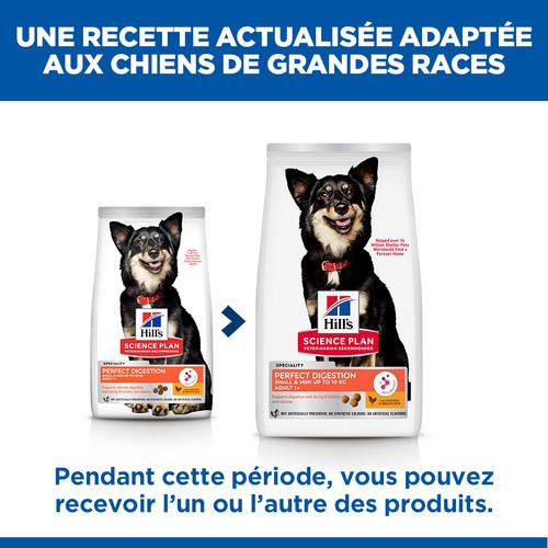 Hill's Adult Perfect Digestion Small & Mini au poulet & riz brun pour chien