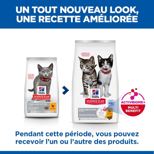 Hill's Kitten Sterilised au poulet pour chaton