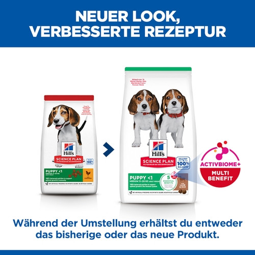 Hill's Puppy Medium Lamm & Reis Hundefutter