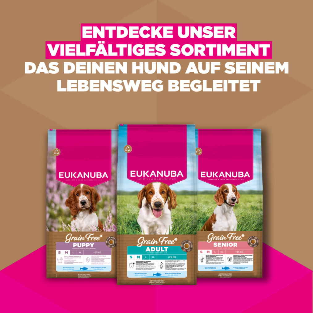 Eukanuba Adult S/M graanvrij zeevis hondenvoer