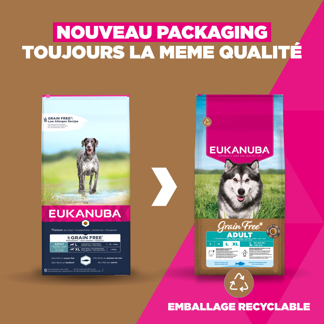 Eukanuba Adult L/XL graanvrij zeevis hondenvoer