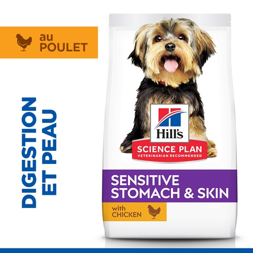 Hill´s Adult Sensitive Stomach & Skin Small & Mini Poulet pour chien