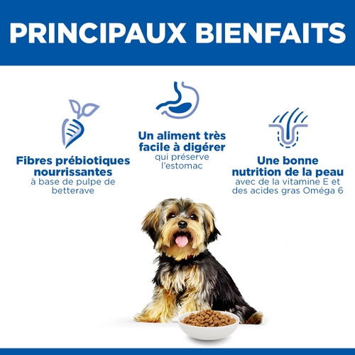Hill´s Adult Sensitive Stomach & Skin Small & Mini Poulet pour chien