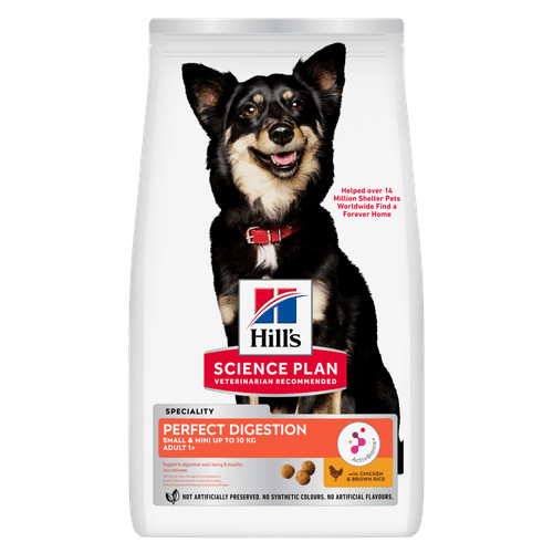 Hill's Adult Perfect Digestion Small&Mini mit Huhn & braunem Reis Hundefutter