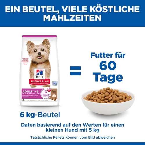 Hill's Adult Small & Mini Lamm & Reis Hundefutter