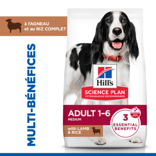 Hill's Adult Medium à l’agneau et riz pour chien
