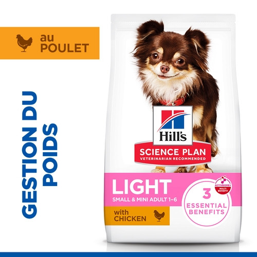 Hill's Adult Light Small & Mini au poulet pour chien