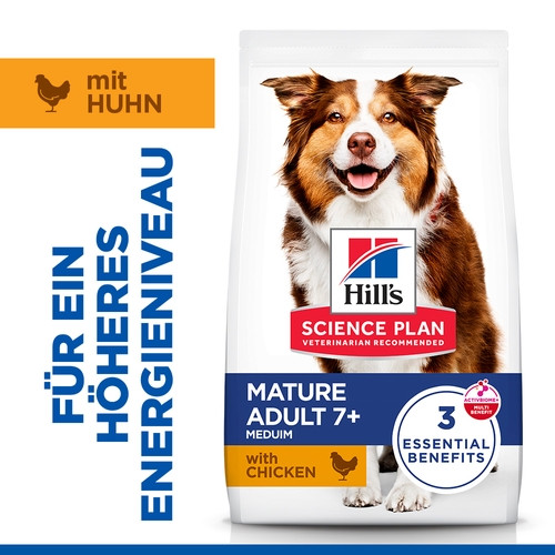 Hill's Mature Adult 7+ Medium mit Huhn Hundefutter
