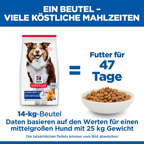 Hill's Mature Adult 7+ Medium mit Huhn Hundefutter