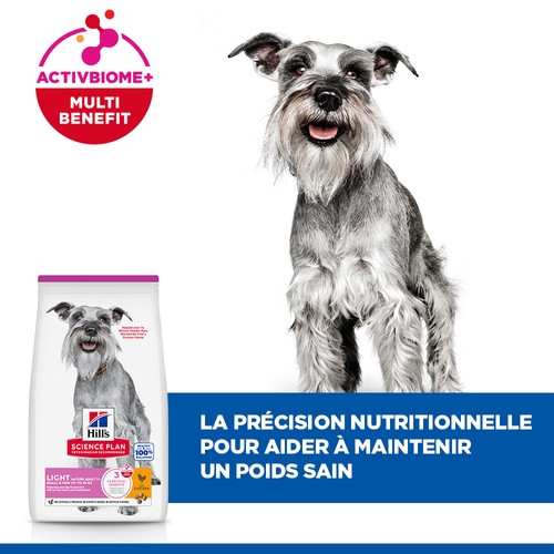 Hill's Mature Adult Light Small & Mini au poulet pour chien